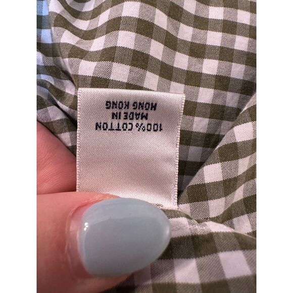 Vintage 100% Cotton Turnbury Green Checkered Buttonup Shirt Size XL - Picture 8 of 9